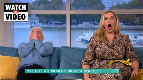 world biggest penis|Man with ‘world’s biggest penis’ stuns hosts with explicit pic